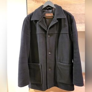 Tasso Elba Wool & Cashmere Car Coat, Size Medium